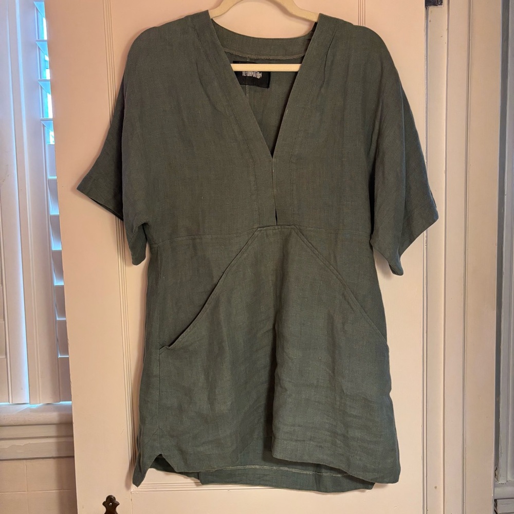 Reformation (pre quality issues!!) tunic mini